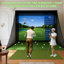 Ensemble complet d'enceinte de simulateur de golf, écran d'impact 10 x 8 pi 4K avec cage occultante, poteaux de cadre, filets latéraux et sacs de sable, pratique à l'intérieur ou au garage, installation facile