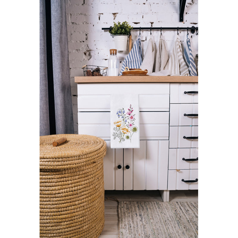 Serviette de cuisine en coton Floral