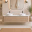 Meuble-lavabo flottant 72 po avec lavabo vasque, barre à serviettes intégrée et armoire sculptée cannelée de 72 po-470571735-470571729
