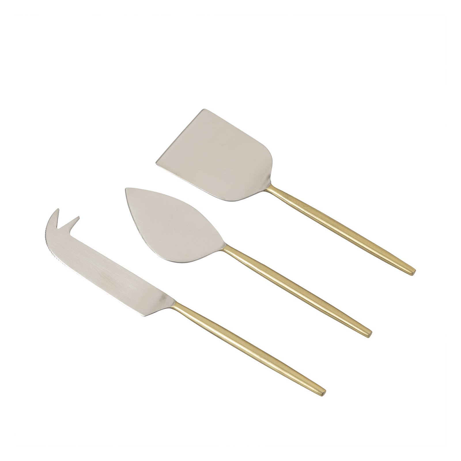 Set Of 3 Stainless Steel Cheese Set