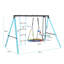 Leisure Zone Metal Swing Set with Swing(s)