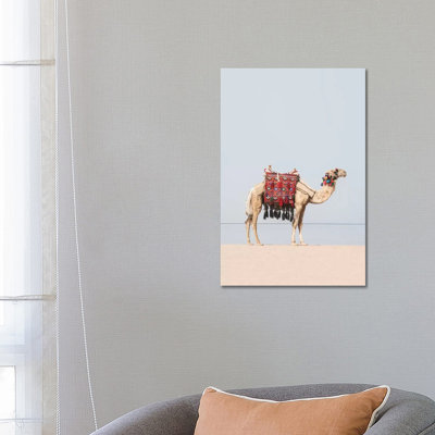 Camel in the Desert par Sissi & Seb - reproduction de photo sur toile tendue