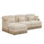 Canapés profonds, canapé modulaire 100,3 po Chenille