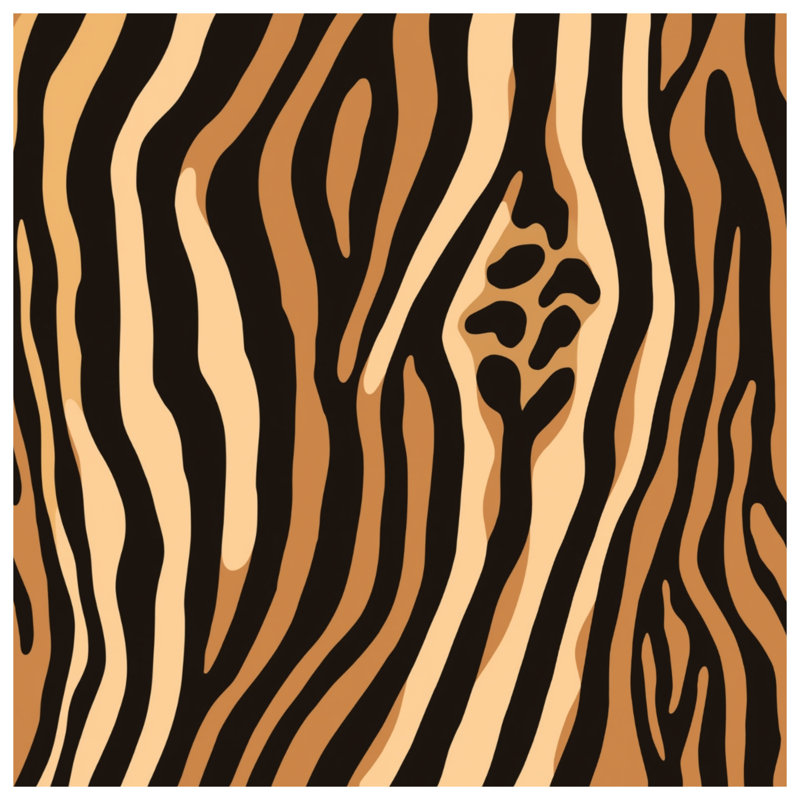 Rideaux de fenêtre à motif zébré, voilages et voilages à motif animal - 1 panneau, 50 po x 80 po - 1 panneau, Blocage