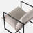Reagle Modern Metal Framed Sling Accent Chair-82152823