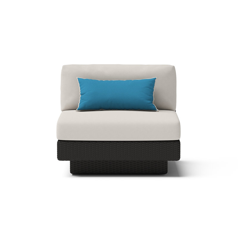 Winnie Outdoor Lounge Chair, Dove Gray Cushion/Espresso Frame