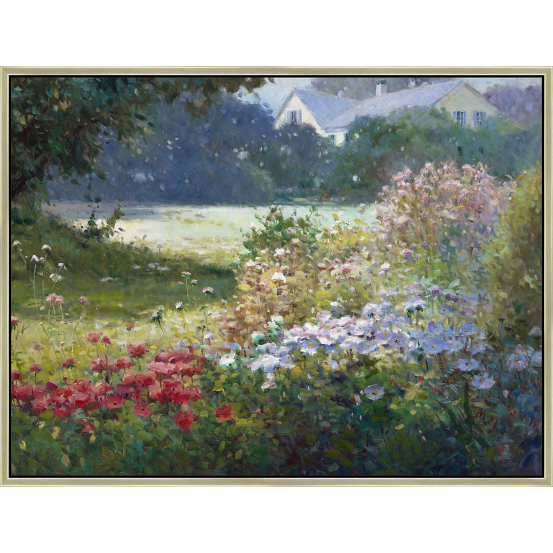 «Cottage Garden Après-midi», H 38 po x l 50 po, Brun