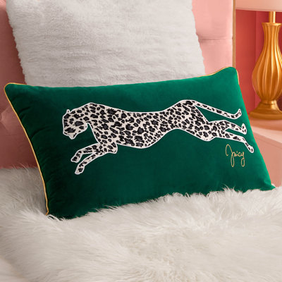 Juicy Couture Velvet Cheetah Plush Decorative Pillows