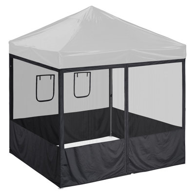 Yescom Black Side Wall for Canopy