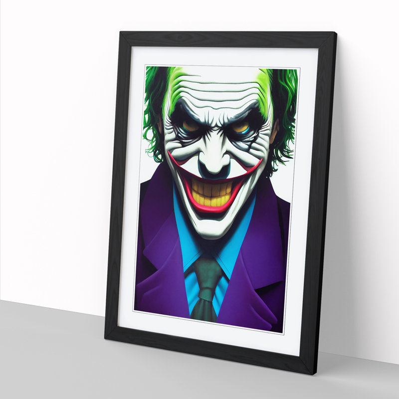 FRM-V0523-2495X The Joker Vol.2 - Single Picture Frame Print, 46cm H x 34cm W x 2cm D, Oak