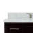 Cambridge 43'' Single Bathroom Vanity with Carrara Marble Top-26337885