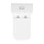 Toilette carrée une pièce à double chasse Eclair 0,8 / 1,28 gpf