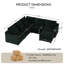 Canapé modulaire 5 places French Seam-135939312
