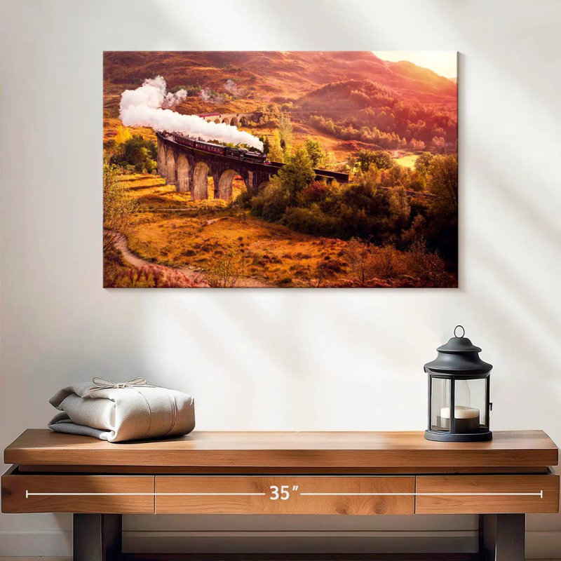 Mehar Jacobite sur le viaduc de Glenfinnan, H 16 po x l 24 po