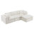 110" Boneless L-Shaped Modular Sectional Sofa with Ottoman, 3 Seat Chenille Cloud Couch for Living Room, No Assembly Required-1782611040-1782611042