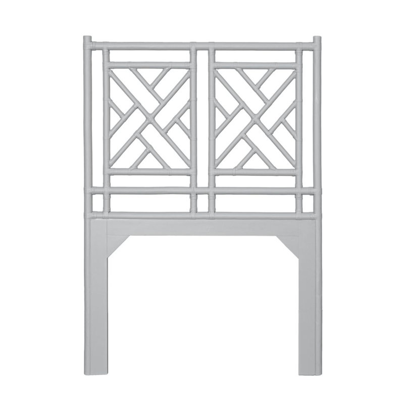 Chippendale Open-Frame Headboard, Extra Long Twin, Gray