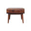 Table basse incurvée caramel miel