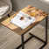 Gilsum Wood C Table End Table with Metal Base for Sofa, Bed Side
