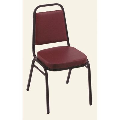 Chaise empilable avec accoudoirs et coussin