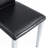 Set Of 4 Black Pu Backrest Chairs With Silver Metal Legs -A Match For Minimalist And Modern Home Styles-1717579394-1717579395-1717579407
