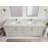 Aberdeen 84'' Double Bathroom Vanity with Quartz Top-94240505-94240491