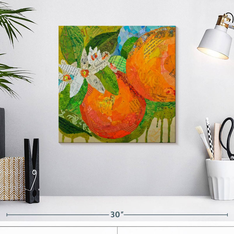 Yarlin, Floride, oranges, H 16 po x l 16 po