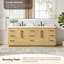 Ensemble de meuble-lavabo double 84 po avec miroir Pierre