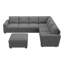 Canapé modulaire en U avec repose-pieds Abramson-1930067842-1930067865