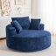 Fauteuil demi-tonneau pivotant en chenille-332416683