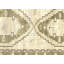 Tapis de couloir beige unique en laine noué à la main 3 pi 9 po x 12 pi 9 po années 1960