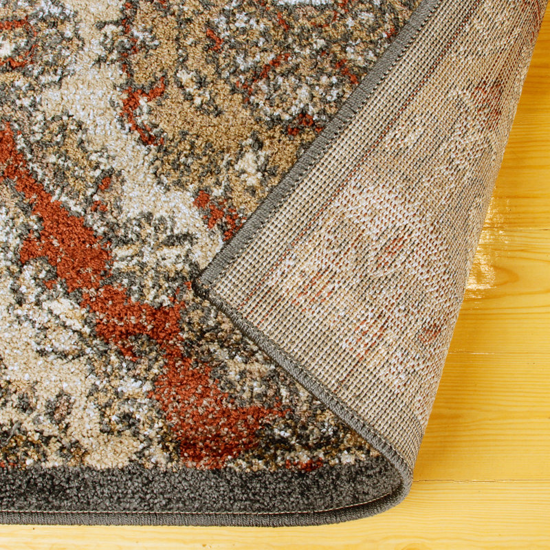 Peretsman 100% Polypropylene Geometric Indoor Area Rug, Soft & Durable Diamond Pattern, Rectangle 8' x 10'