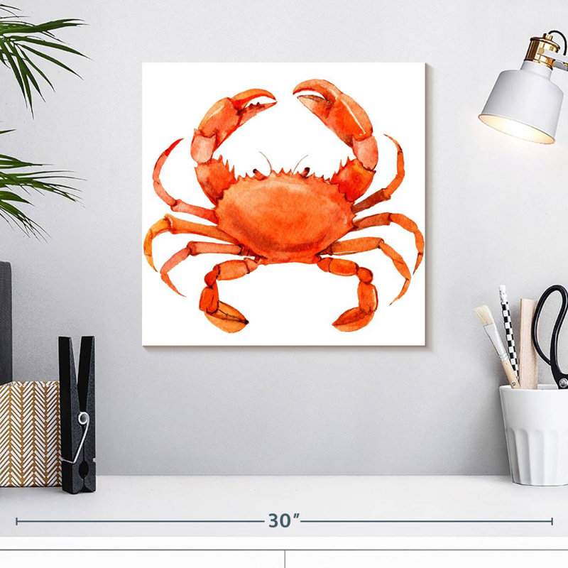 Brampt Pretty Red Crab, 16" H x 16" W