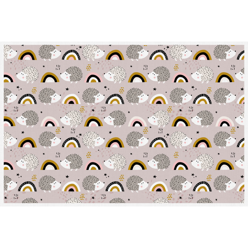 Alexanna Vinyl Machine Printed Area Rug, Rectangle 133 x 200cm