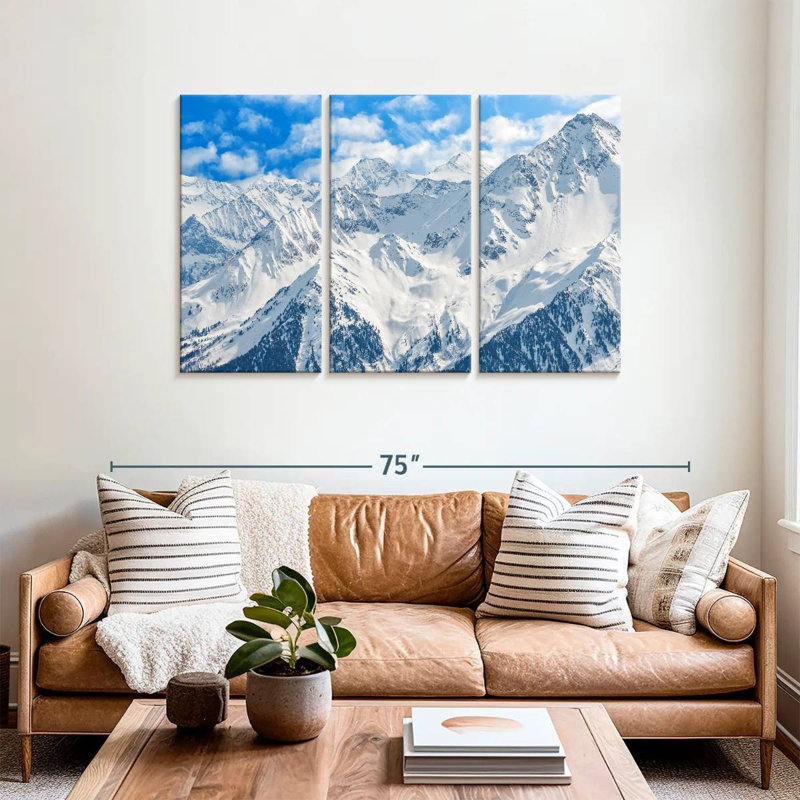Snowy Mountain Alps, 36" H x 57" W