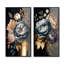 «Blue Blooming Bouquet II», 2 pièces sur toile-982763506-982763509