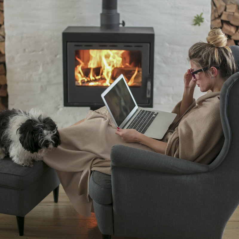 LHC Oversized Soft Throw Blanket - Fluffy Cashmere-Like Throw with Stylish Vintage Design, Gray/Black
