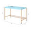 Bureau bleu et or élégant avec un confort optimal