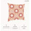 Housse de coussin floral en polyester