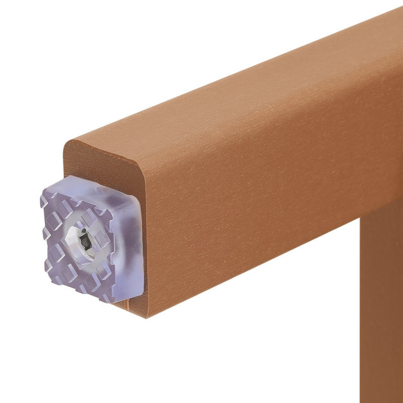 Banc de douche en poly, Brun