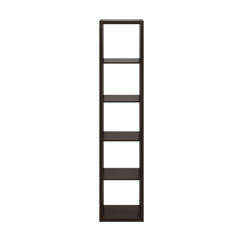 Antonya Cube Bookcase, (5 Shelves) 182.7cmH x 40.31cmW x 37.01cmD