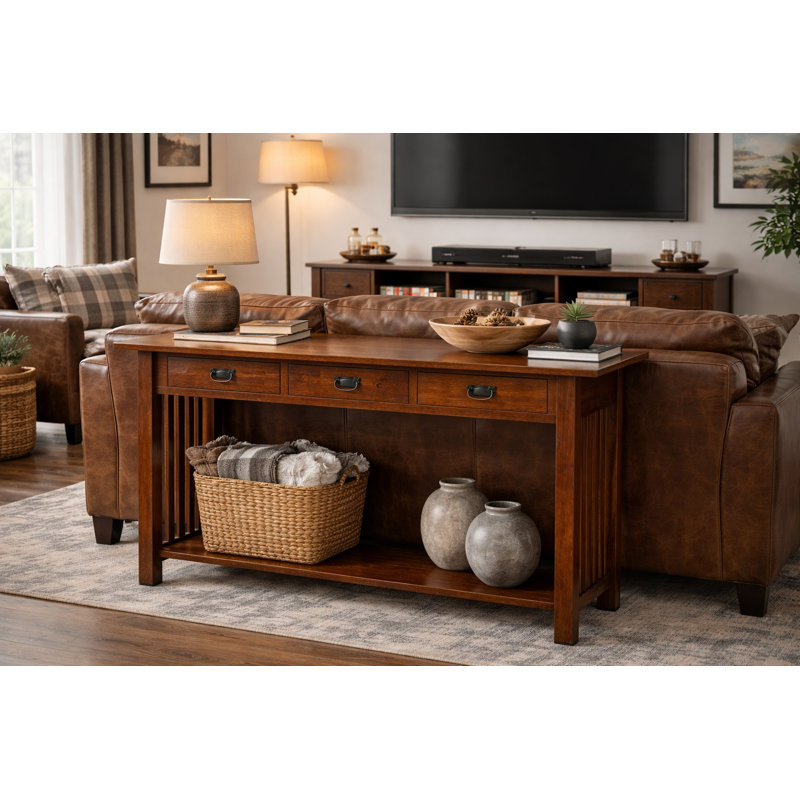 Console en bois massif 48 "Vivre