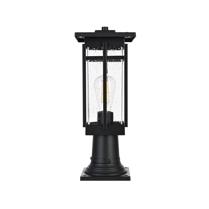 Nikole 6.5 Inch Outdoor Post Light in Black