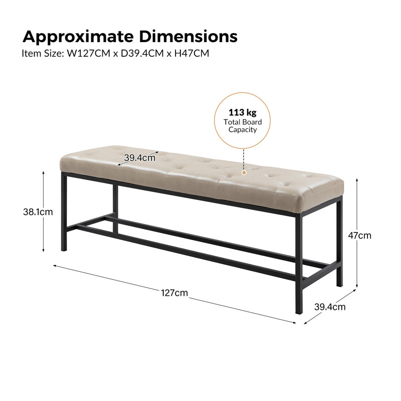 Suhailah Storage Bench, Beige