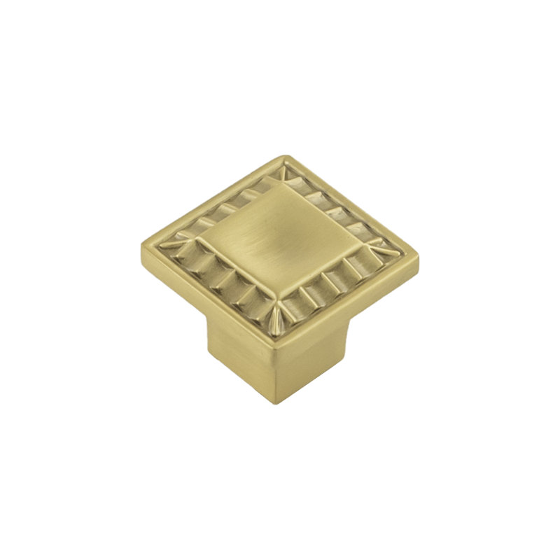Bijou Astoria Collection Square Knob - 1" x 1 " Cabinet Knob - Traditional Hardware for Drawers & Cabinets