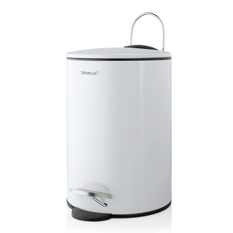 TUBO 0.79 Gallon Step On Trash Can, White