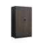Armoire de rangement en métal avec portes verrouillables et tablette réglable, armoire de rangement pliante, armoire de rangement pliante pour bureau à domicile, école, garage, noir