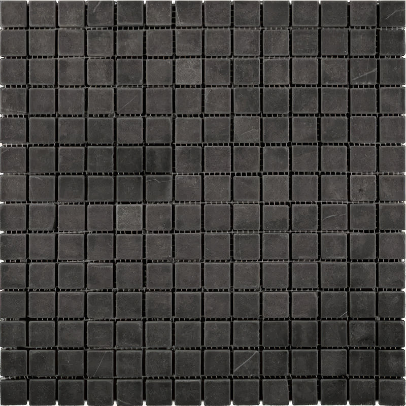 Noir Luxe 12 x 12 Eastern Black Marble Honed Mosaic Square Tile (5 Sq Ft/Case) - 5 Pack