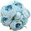 Fleurs de soie artificielles pivoines, décoration de mariage rétro, lot de 1-101874354