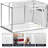 Sorbus Small Stackable Storage Bins, 2-Pack, Metal Frame, Clear Collapsible Design, Zipper Closure, 4 Pack, Large-124175925