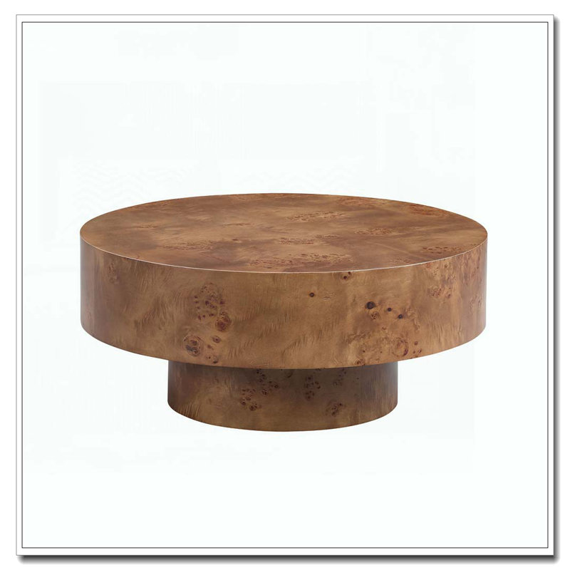 Table basse ronde 31,49 po, Noyer